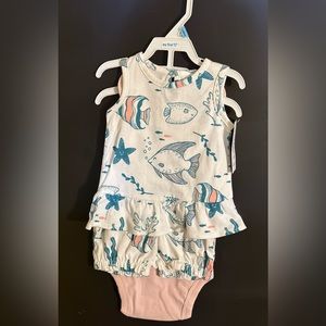 Carters Baby 3-Piece Fish Little Short Set